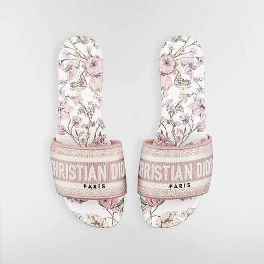 Rose des Vents Pink Millefiori Dway Slides