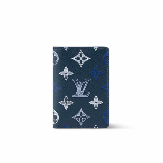 Monogram Shadow Blue Wallet