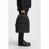 Monogram Foil Embossed Black Backpack