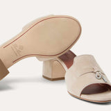 Summer Charms Raw Cashmere Mules
