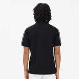 Logo Shoulder Black Polo-Shirt