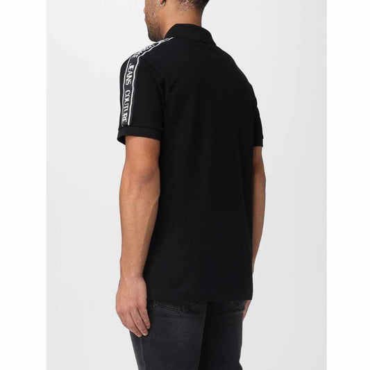 Shouldered Logo Black Polo-Shirt