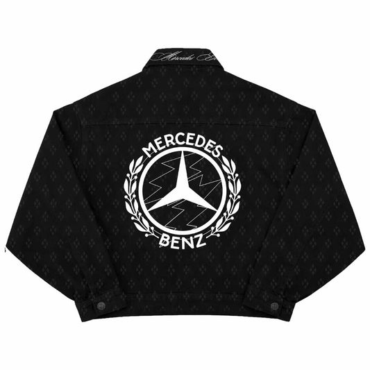 x SF Diamond Pattern Black Jacket
