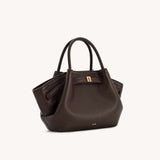 Hana Mini Leather Brown Tote Bag