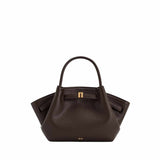 Hana Mini Leather Brown Tote Bag