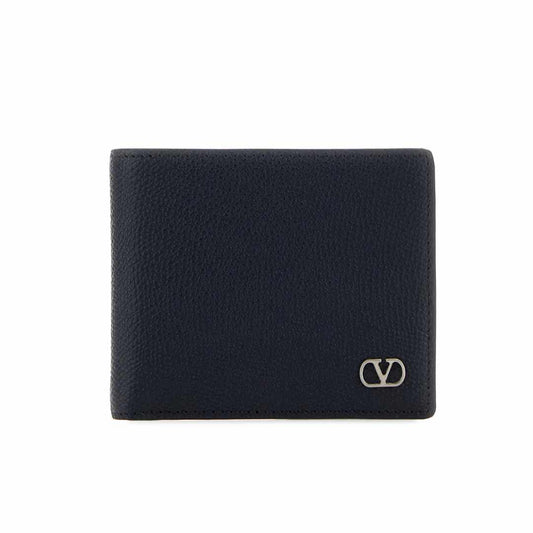 Vlogo Signature Leather Black Wallet