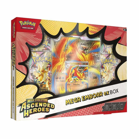 Pokémon TCG: Acended Heroes Mega Emboar Ex Box