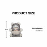 Skullpanda Punk Panda Plush Doll