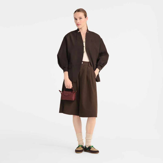 Le Pliage Burgundy Pouch