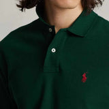 Logo Embroidered Green Polo Shirt