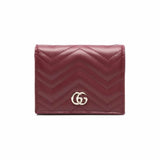 GG Marmont Burgundy Quilted Wallet