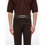 Gancini Brown/Black Reversible Belt