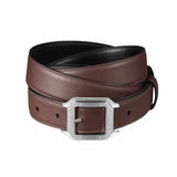 Palladium Buckle Santos Black/Brown Reversible Belt