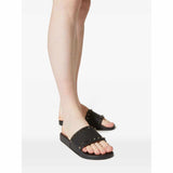 Rockstud Black Slides