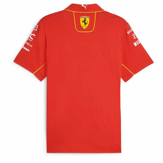 Scuderia 2024 Team Zip-Up Red Polo-Shirt