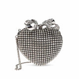 Heart-Shape Silver Micro Bag