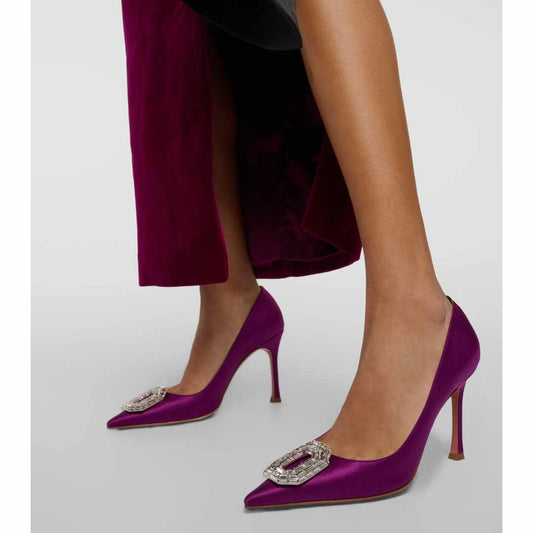 Camelia Amethyst 105mm Sling Pumps