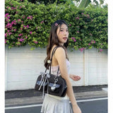 Chubby Combi Black Shoulder Bag