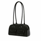 Chubby Combi Black Shoulder Bag