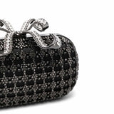 Crystal Embellished Black Clutch Bag