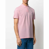 Logo Embroidered Pink Polo Shirt