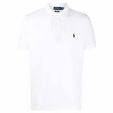 Logo Embroidered White Polo Shirt