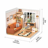 Rolife Cozy Living Lounge Miniature House