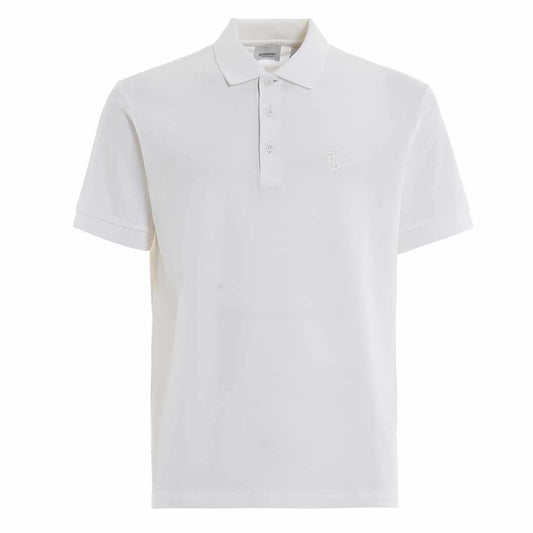 Monogram Motif White Polo-Shirt