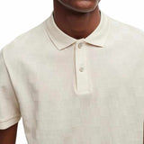 x Porsche Check Structure Cream Polo-Shirt