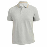 Greca Collar Grey Polo-Shirt