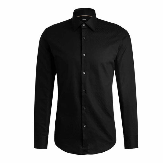 Jacquard Monogram Black Shirt