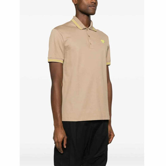 Medusa Embroidered Sand Polo-Shirt