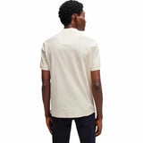 x Porsche Check Structure Cream Polo-Shirt