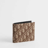 Oblique Jacquard Brown Wallet