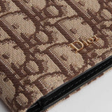 Oblique Jacquard Brown Wallet