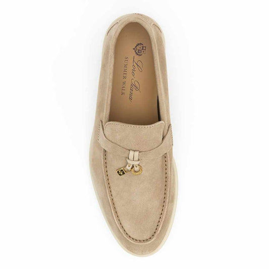 Summer Charms Walk Suede Sandstone Loafers