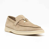 Summer Charms Walk Suede Sandstone Loafers