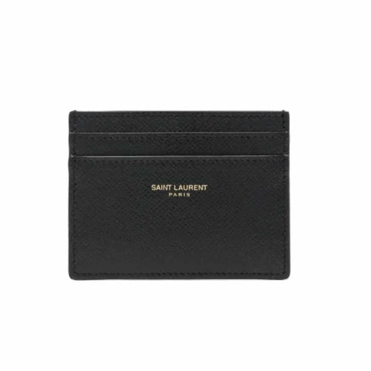 Logo Embossed Black Cardholder