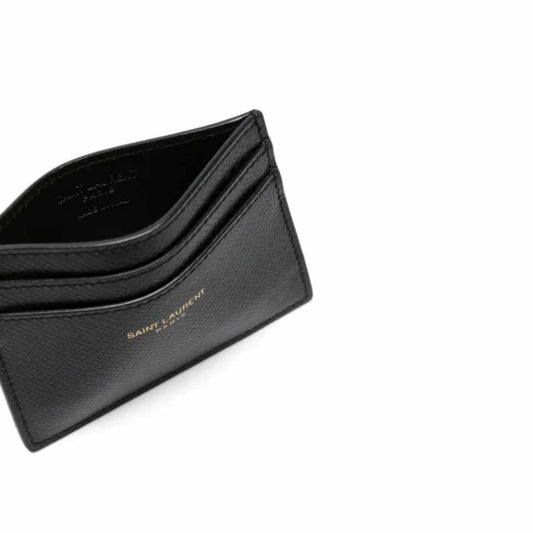 Logo Embossed Black Cardholder