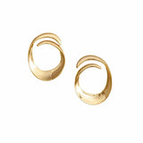 Gold Swirl Earrings