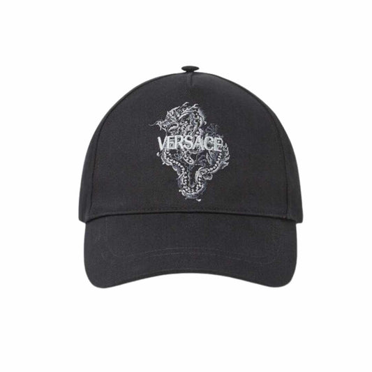 Logo Embroidered Black Cap