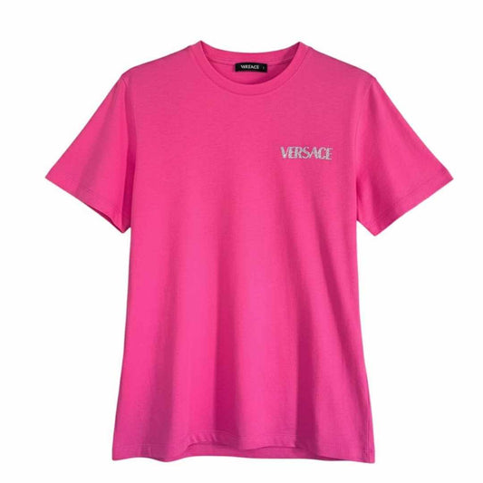 Logo Rhinestone Pink T-Shirt