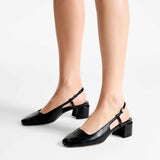 Mary Jane Elisa 45mm Black Pumps