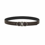 Squared Gancini Black Reversible Belt