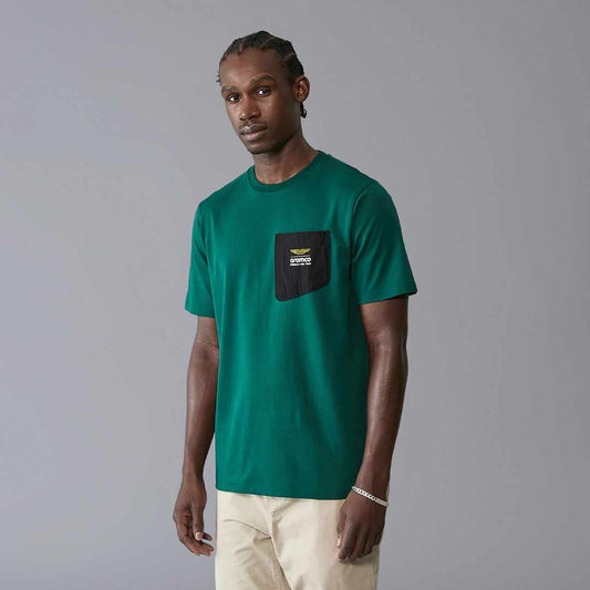 Pocket Logo Green T-Shirt