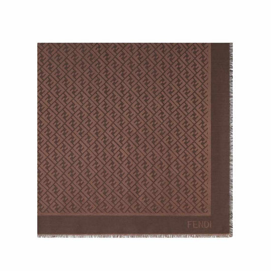 FF Monogram Brown Scarf