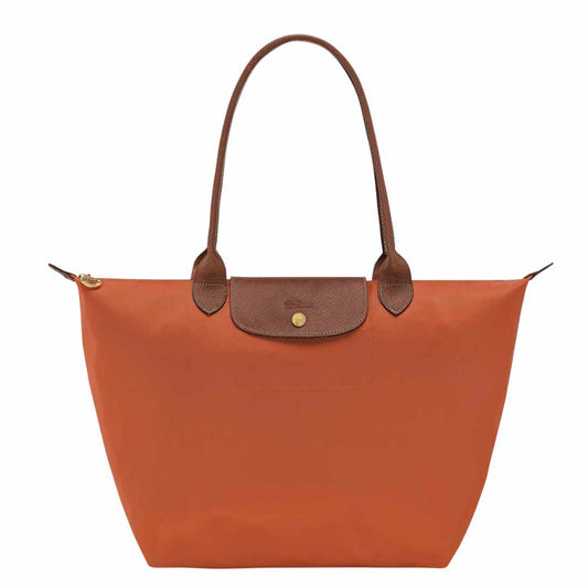 Le Pliage Brique Orange Large Shoulder Bag