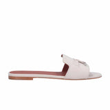 Summer Charms Pearl Powder Suede Slides