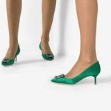 Hangisi Emerald Green 50mm Pumps