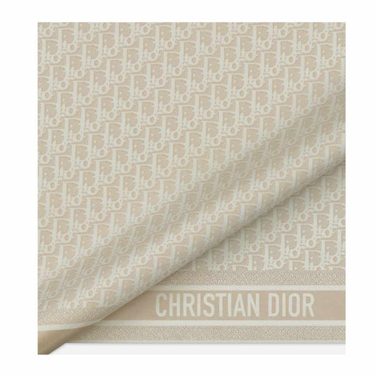 Oblique Silk Twill Foulard Scarf